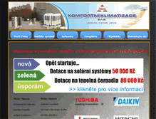 Tablet Screenshot of komfortklim.com